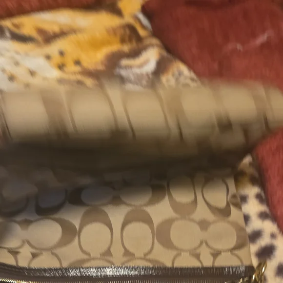 Coach Tan and Brown Patterned Shoulder Bag - Picture 8 of 8